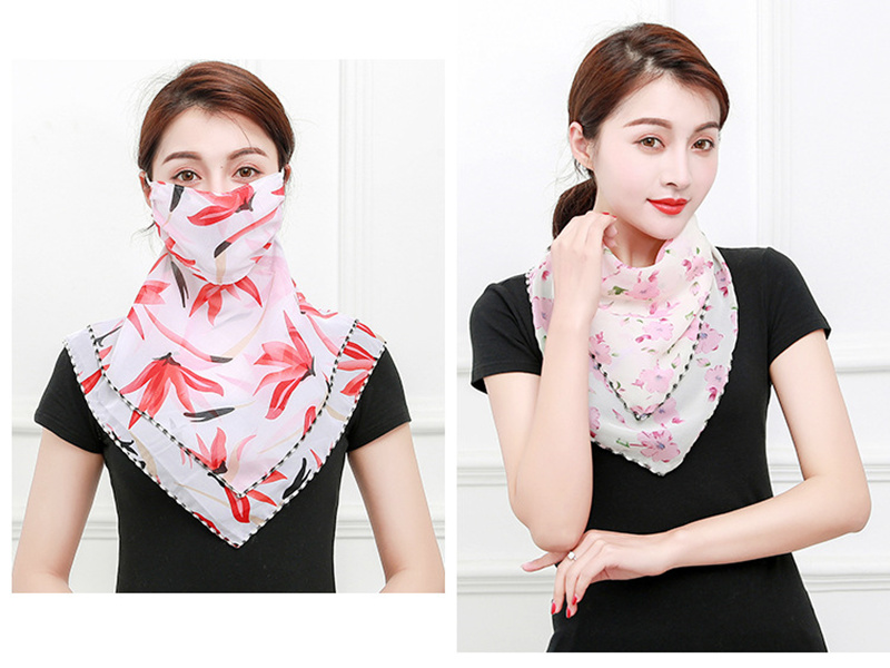 Women Scarf Face Mask 38 Styles Silk Chiffon Handkerchief Outdoor Windproof Half Face Dust-proof Sunshade Masks
Women Scarf Face Mask 38 Styles Silk Chiffon Handkerchief Outdoor Windproof Half Face Dust-proof Sunshade Masks