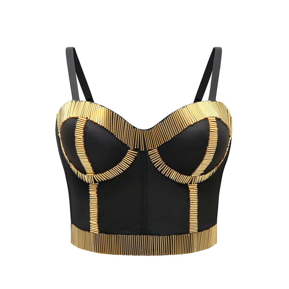 Summer 2019 European and American blockbuster waistcoat V-neck sexy women wearing ultra-short jacket, Black
Summer 2019 European and American blockbuster waistcoat V-neck sexy women wearing ultra-short jacket, Black