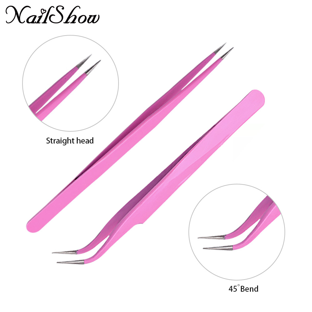 Pink stainless steel Mink eyelash extension tweezers professional Eye Lashes Tweezers Straight Or bend head
Pink stainless steel Mink eyelash extension tweezers professional Eye Lashes Tweezers Straight Or bend head
