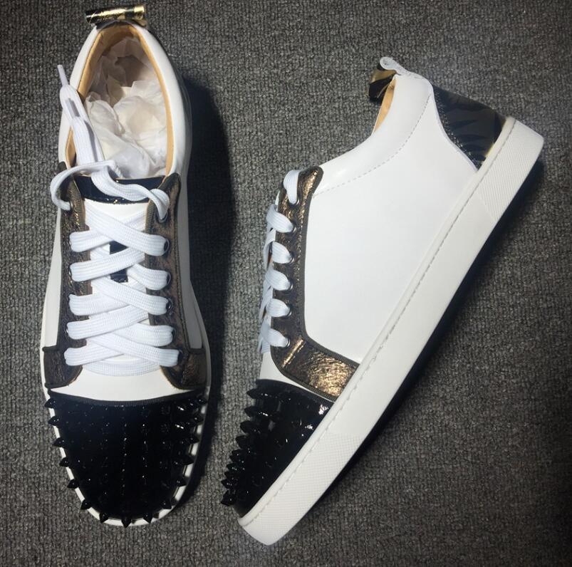 2019 New Brand Designer Luxury Mens Red Bottoms Shoes Studded Spikes Low Flats Casual Sneakers For Men Wedding Party Dress Leather 28 l14
2019 New Brand Designer Luxury Mens Red Bottoms Shoes Studded Spikes Low Flats Casual Sneakers For Men Wedding Party Dress Leather 28 l14