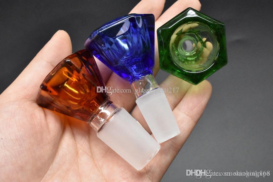 2PCS Thick pyrex glass bowl with 14mm 18mm male diamond shape dry herb tobacco glass bowls for glass water pipes oil rig bowls
2PCS Thick pyrex glass bowl with 14mm 18mm male diamond shape dry herb tobacco glass bowls for glass water pipes oil rig bowls