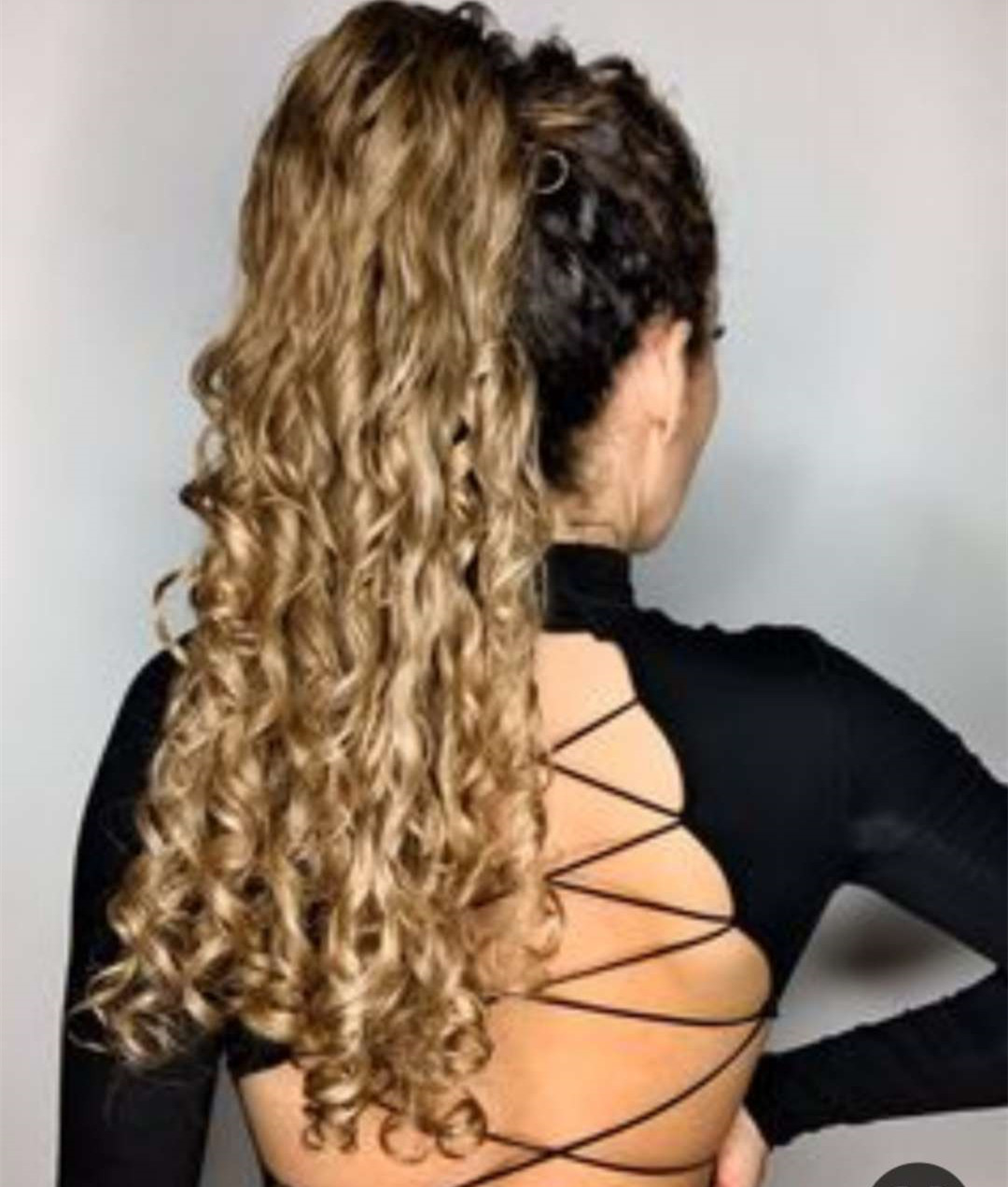 Strawberry Blonde Curly ponytail hair extension wrap around cuticle aligned virgin hair drawstring ponytail human hair kinki 120g