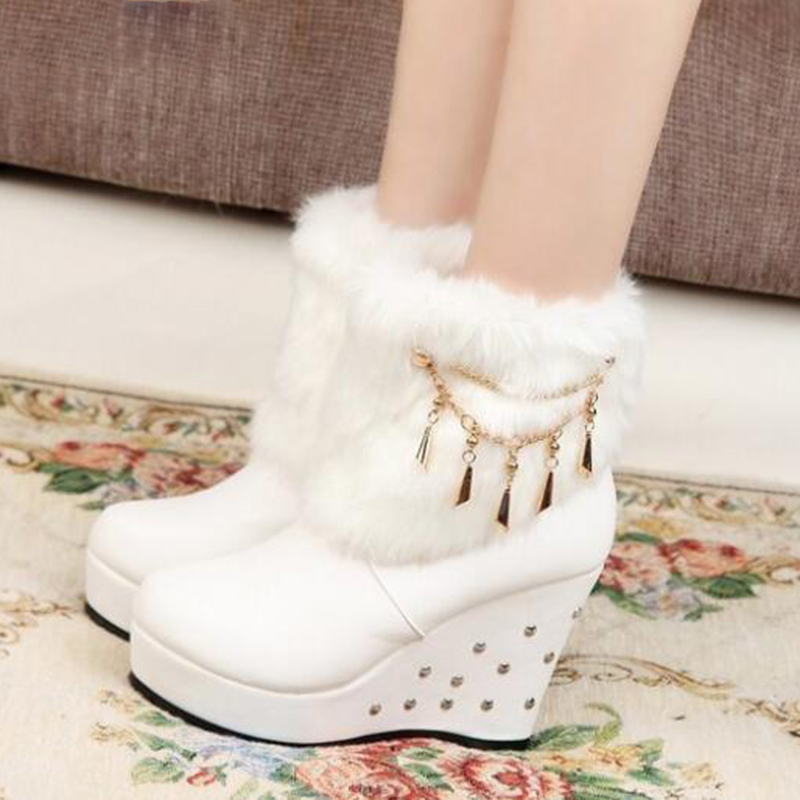Wedge Women Boots Beaded Winter Women Shoes Platform Warm Fur Shoes Woman Ankle White Snow Boots
Wedge Women Boots Beaded Winter Women Shoes Platform Warm Fur Shoes Woman Ankle White Snow Boots