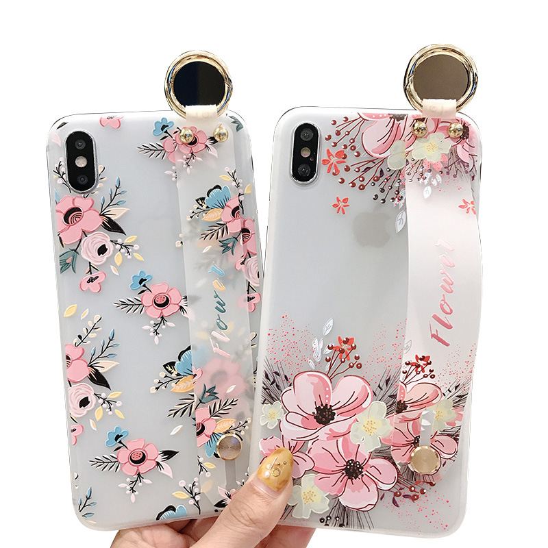 Transparent wristband mobile phone case for iPhone11pro X XS female models 7/8plus anti-drop silicone protective cove HOT
Transparent wristband mobile phone case for iPhone11pro X XS female models 7/8plus anti-drop silicone protective cove HOT