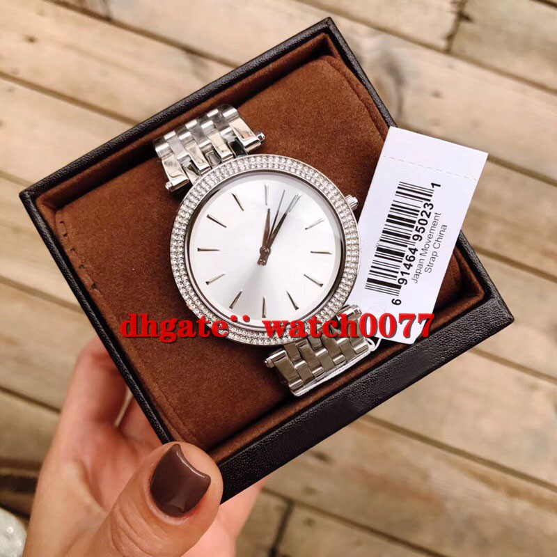 New MK3190 MK3191 MK3192 Ladies Silver Dial Pavé Bezel Stainless Steel Bracelet Watch 3190 3191 3192, Slivery;brown
New MK3190 MK3191 MK3192 Ladies Silver Dial Pavé Bezel Stainless Steel Bracelet Watch 3190 3191 3192, Slivery;brown