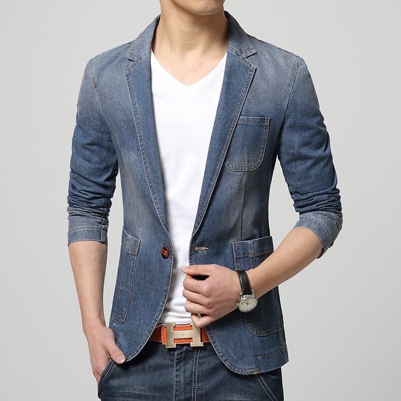 2019 Denim Jackets suit slim fit Blazer suit, men's fashion Light washed Jackets Jeans Clothing Denim Blazers men outside Coat
2019 Denim Jackets suit slim fit Blazer suit, men's fashion Light washed Jackets Jeans Clothing Denim Blazers men outside Coat