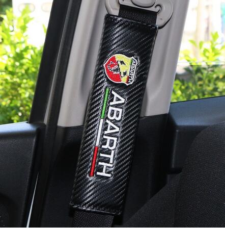 Car Styling Auto Stickers Seat Belt Cover Case For Abarth Punto 500 For Fiat Stilo Ducato Palio Emblems Accessories Car-Styling