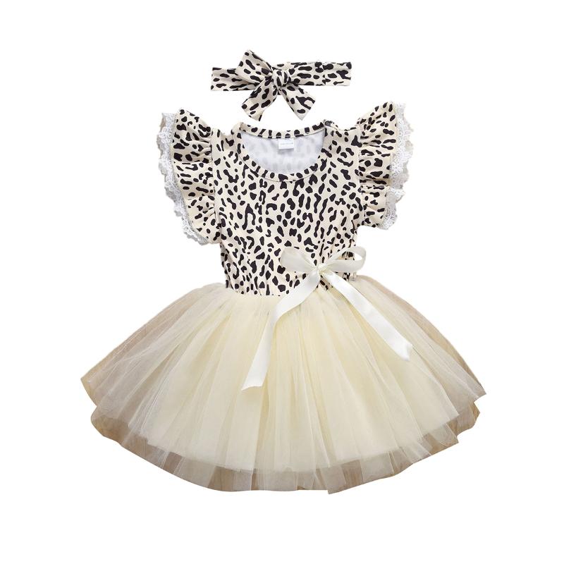 2020 Lovely Girls Summer Princess Dress Fashionable Leopard Lace Short Sleeve Mesh Bow Headwear Children Princess Party Dress, As pic
2020 Lovely Girls Summer Princess Dress Fashionable Leopard Lace Short Sleeve Mesh Bow Headwear Children Princess Party Dress, As pic