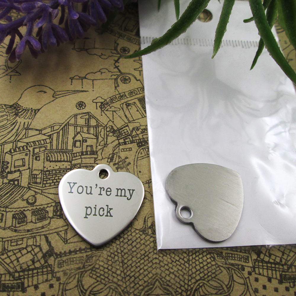 40pcs--"You are my pick"stainless steel charms more style for choosing DIY Charms pendants for necklace
40pcs--"You are my pick"stainless steel charms more style for choosing DIY Charms pendants for necklace