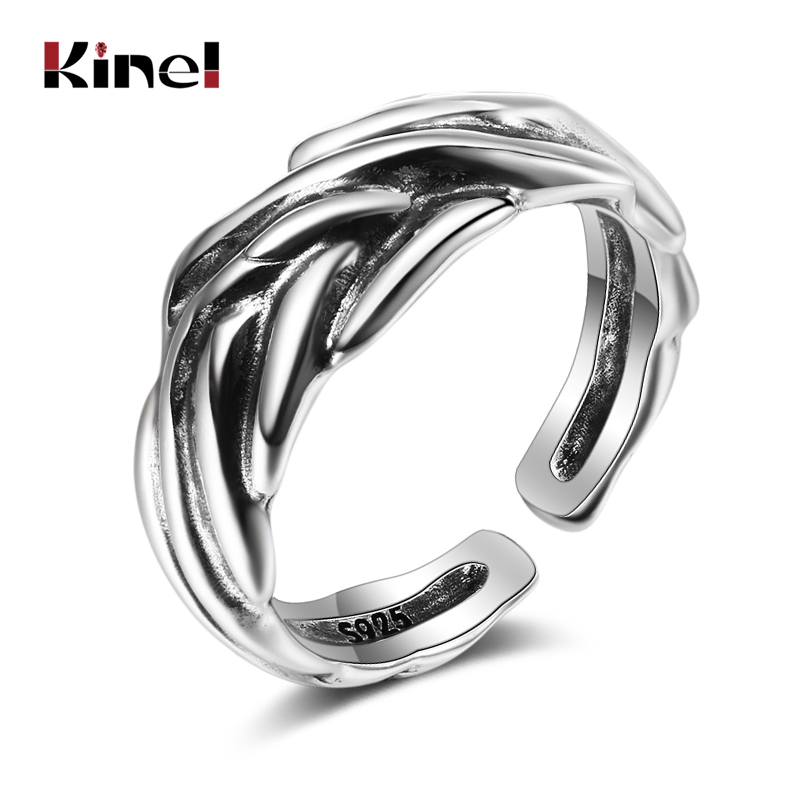 Cluster Rings Kinel High Quality Vintage Real 925 Sterling Silver Geometric Concave Convex Face Adjustable For Women Jewelry
Cluster Rings Kinel High Quality Vintage Real 925 Sterling Silver Geometric Concave Convex Face Adjustable For Women Jewelry