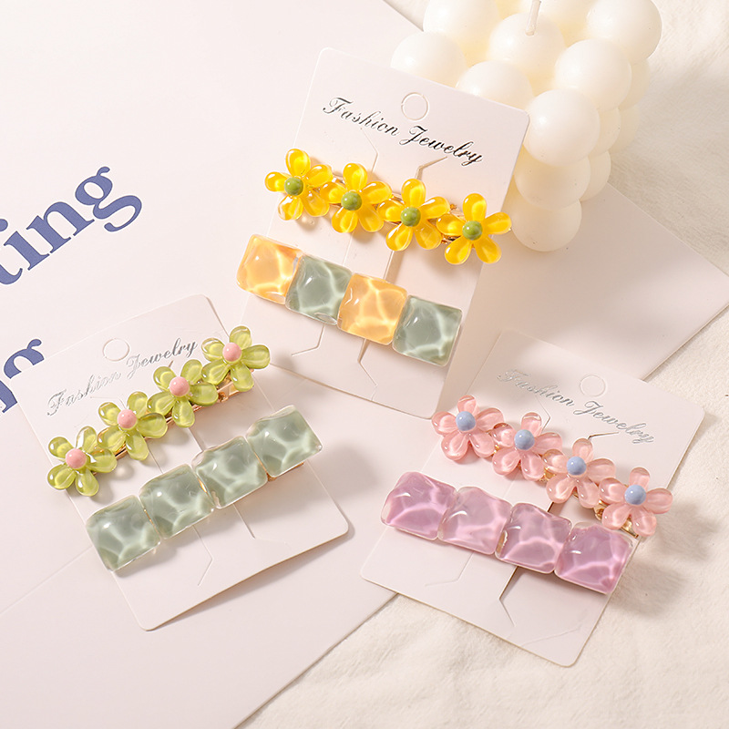 2PCS/Set New Women Girls Cute Colorful Flower Barrettes Sweet Hair Ornament Clips Hairpins Headband Fashion Hair Accessories, As picture
2PCS/Set New Women Girls Cute Colorful Flower Barrettes Sweet Hair Ornament Clips Hairpins Headband Fashion Hair Accessories, As picture