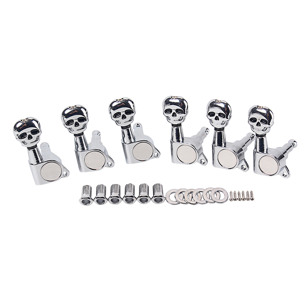 6 Pieces Guitar Parts 6 Right Machine Heads Knobs Guitar String Tuning Pegs Machine Head Tuners for Electric or Acoustic Guitar, Metal
6 Pieces Guitar Parts 6 Right Machine Heads Knobs Guitar String Tuning Pegs Machine Head Tuners for Electric or Acoustic Guitar, Metal