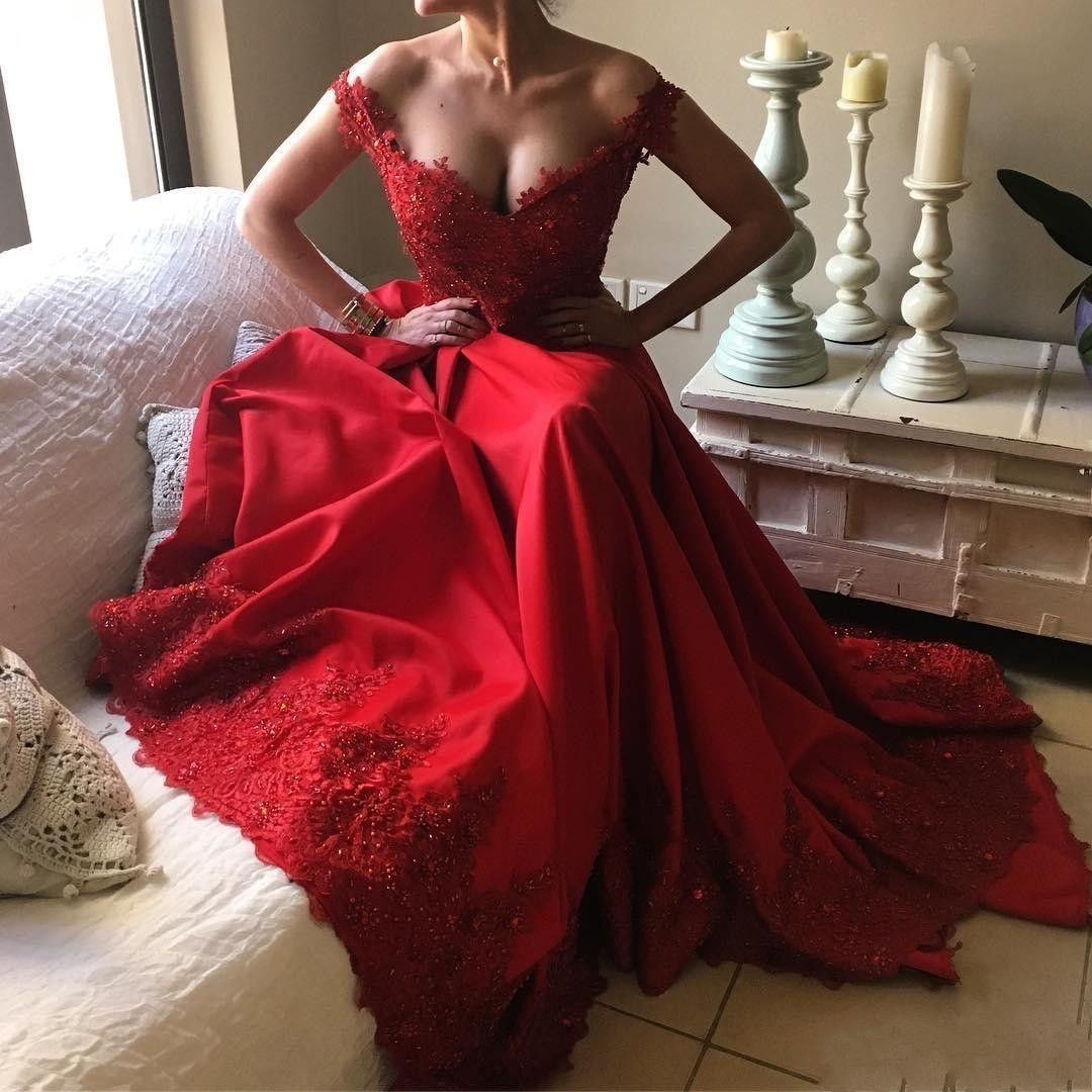 Gorgeous Red A Line Prom Dress Off Shoulder V Neck Lace Appliques Beaded Formal Evening Dresses Backless Sweep Train Custom Party Gowns, Dark red
Gorgeous Red A Line Prom Dress Off Shoulder V Neck Lace Appliques Beaded Formal Evening Dresses Backless Sweep Train Custom Party Gowns, Dark red