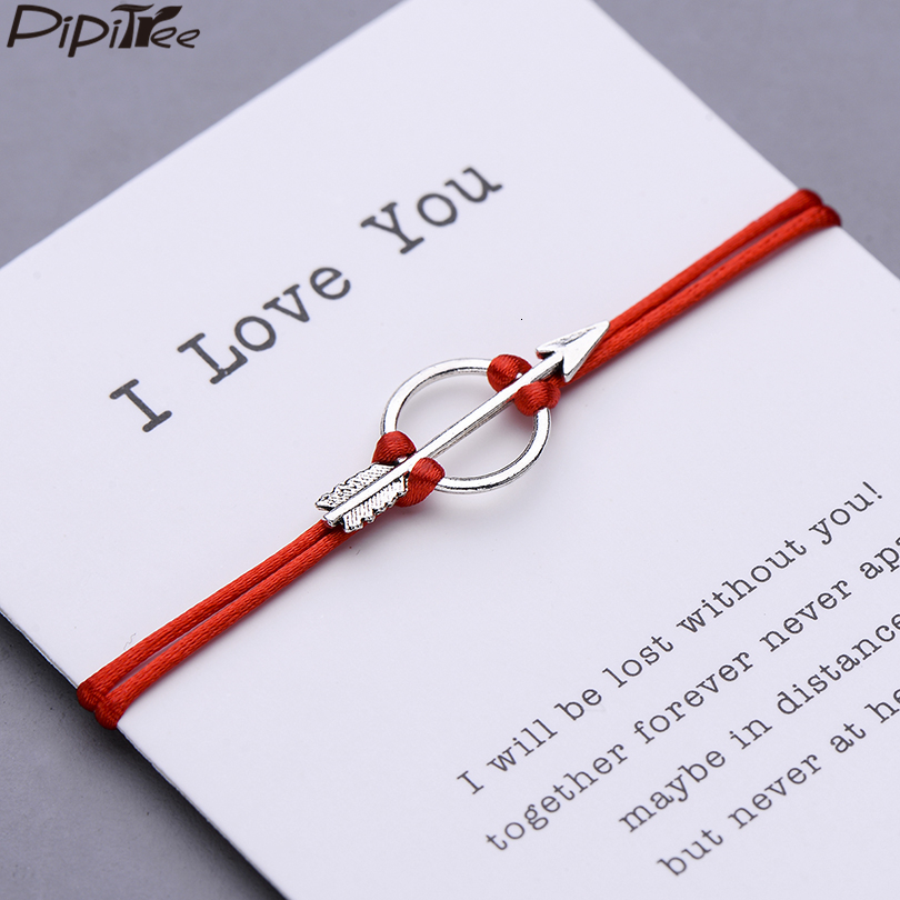 Pipitree Arrow Charm Bracelet Women Men Lovers' Couple Bracelets Inspired Jewelry Red String Adjustable Braided Pulseras
Pipitree Arrow Charm Bracelet Women Men Lovers' Couple Bracelets Inspired Jewelry Red String Adjustable Braided Pulseras