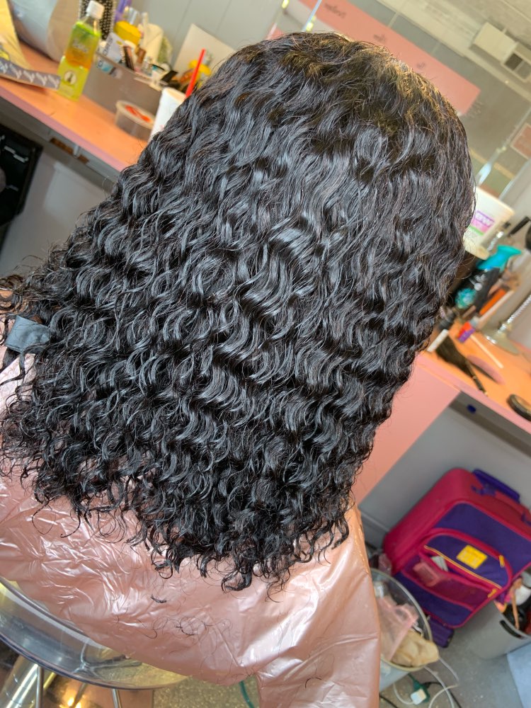 Short Bob Deep Curly 150 Density Lace Front Human Hair Wig Pre Plucked Brazilian Curly Frontal Natural Water Wigs