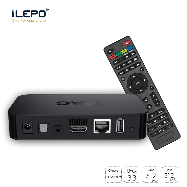 MAG 322w1 with Linux 3.3 OS Set Top Box Built-In WiFi WLAN HEVC H.265 Smart TV Media Player
MAG 322w1 with Linux 3.3 OS Set Top Box Built-In WiFi WLAN HEVC H.265 Smart TV Media Player