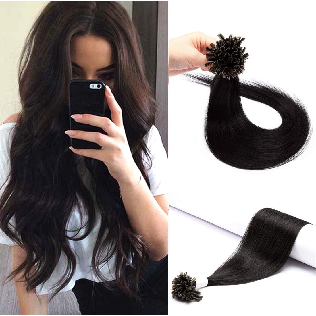 10A Grade Double drawn Nail U Tip Virgin remy Hair 1g/s #1 Keratin Hair Extension Nail U Tip Hair,, 1# jet black
10A Grade Double drawn Nail U Tip Virgin remy Hair 1g/s #1 Keratin Hair Extension Nail U Tip Hair,, 1# jet black