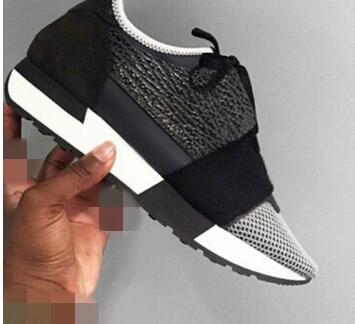2019 Classic Designer Race Runner Sneakers Fashion Men Women Casual Shoes Genuine Leather Mesh pointed toe Shoes Outdoors Trainers, 32
2019 Classic Designer Race Runner Sneakers Fashion Men Women Casual Shoes Genuine Leather Mesh pointed toe Shoes Outdoors Trainers, 32
