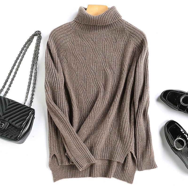 High Quality Autumn Winter Women Cashmere Wool Turtleneck Sweater Pullovers Warm Soft Loose Casual Vintage Fashion Wild Solid, Beige
High Quality Autumn Winter Women Cashmere Wool Turtleneck Sweater Pullovers Warm Soft Loose Casual Vintage Fashion Wild Solid, Beige