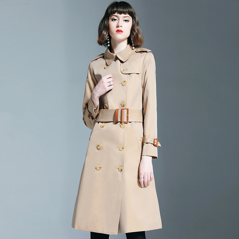 2019 Autumn New Brand Women Trench Coat Long Windbreaker Europe America Fashion Trend Double-Breasted Slim Long Trench XXL, Khaki
2019 Autumn New Brand Women Trench Coat Long Windbreaker Europe America Fashion Trend Double-Breasted Slim Long Trench XXL, Khaki