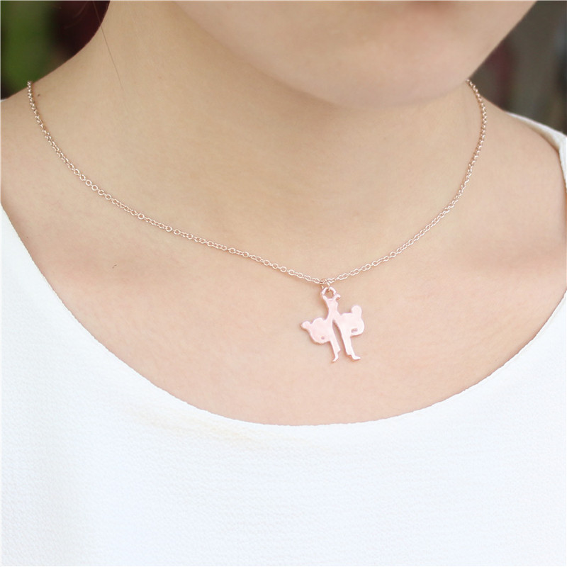 5PCS Karate Kickboxing Fighting Necklace Taekwondo Wrestle Kongfu Judo Fighters Figure Pendant Chain Necklaces Gift for Athlete Sportsman
