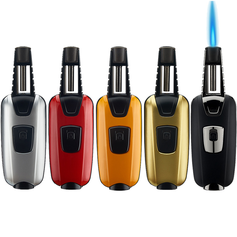 Torch Lighter Windproof Blue flame Jet Butane lighters with Gas Window Fire Lock for Outdoor BBQ Cigar Candle
Torch Lighter Windproof Blue flame Jet Butane lighters with Gas Window Fire Lock for Outdoor BBQ Cigar Candle