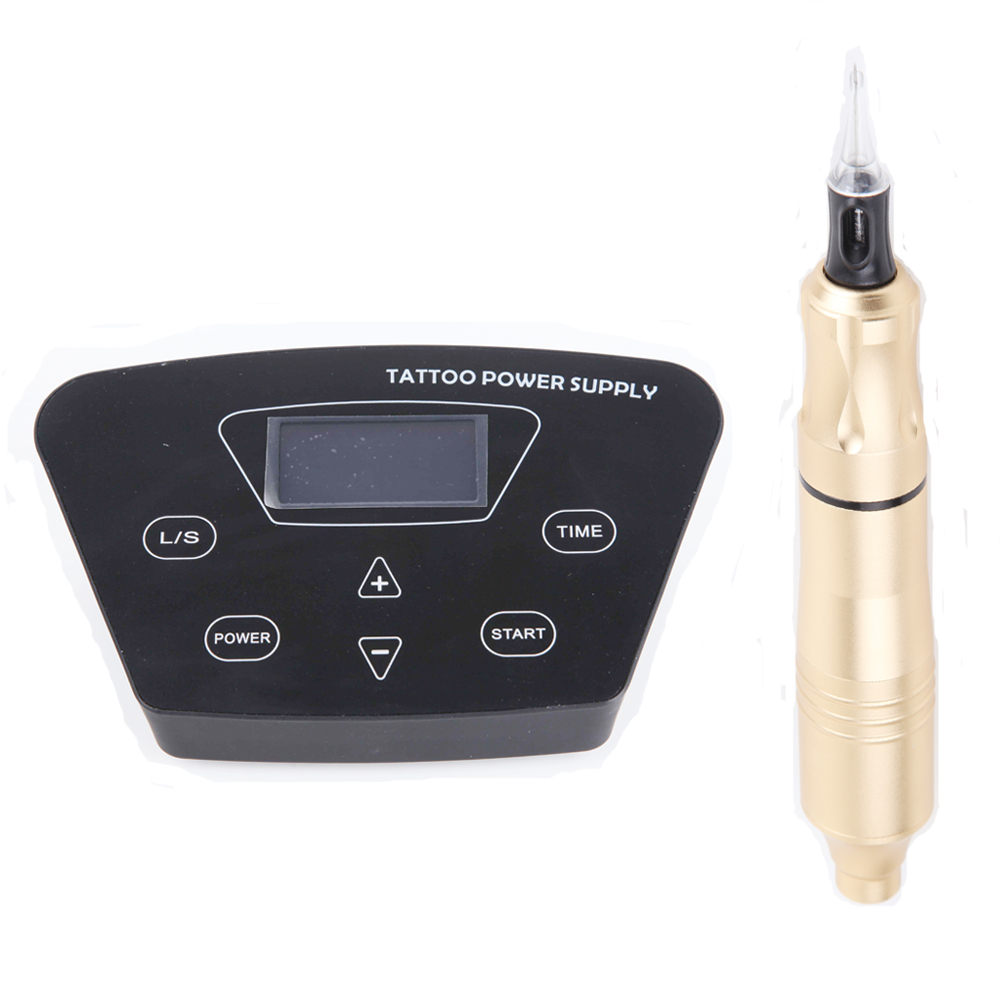 Complete Tattoo Kit Tattoo Rotary Pen With Cartridges Needles Machine Set Professional Power Supplies