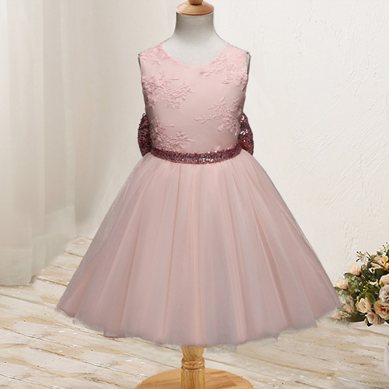 2020 Fashion Baby Girls Princess Designed Tutu Fluffy Party Dress Sleeveless Backless Cute Clothing Children Wedding Party Gifts