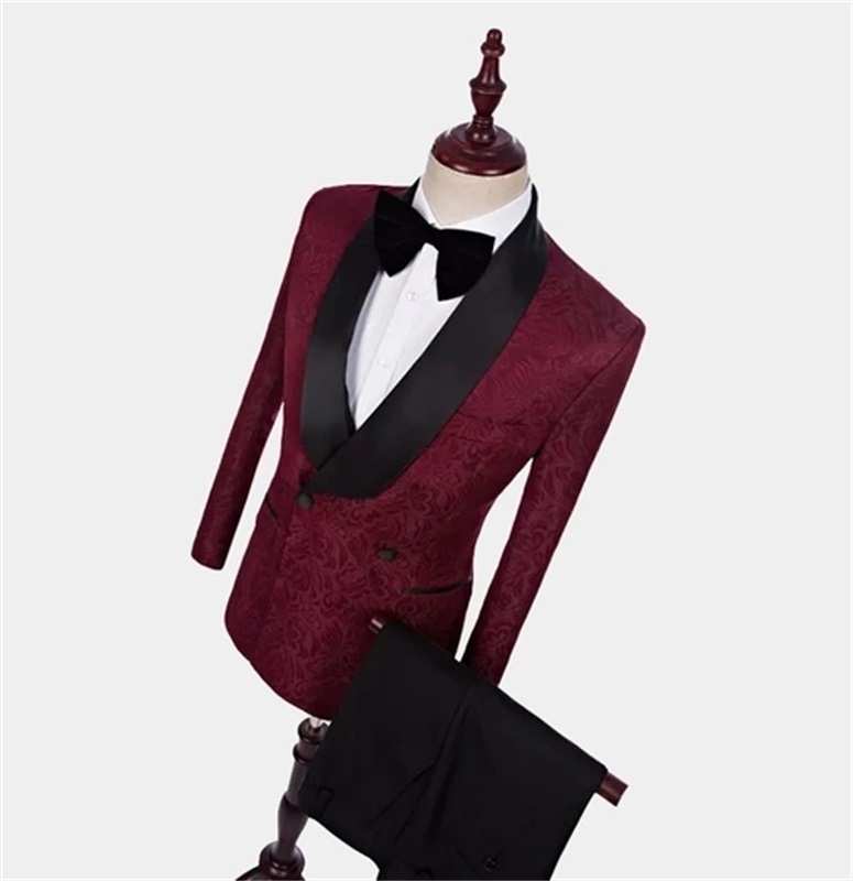 bury mens suits slim fit two pieces beach groomsmen wedding tuxedos for men black shawl lapel formal prom suit jacketpants