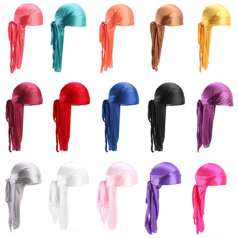 2020 New Unisex Long Silk Satin Breathable Turban Hat Wigs Doo Durag Biker Headwrap Chemo Cap Pirate Hat Men Fashion Hair Accessories, Black
2020 New Unisex Long Silk Satin Breathable Turban Hat Wigs Doo Durag Biker Headwrap Chemo Cap Pirate Hat Men Fashion Hair Accessories, Black