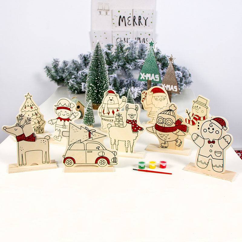 For Child Gifts DIY Christmas Wooden DIY Hand-painted Decoration Children's Paint Board with Paint Home Christmas New Year Decor
For Child Gifts DIY Christmas Wooden DIY Hand-painted Decoration Children's Paint Board with Paint Home Christmas New Year Decor