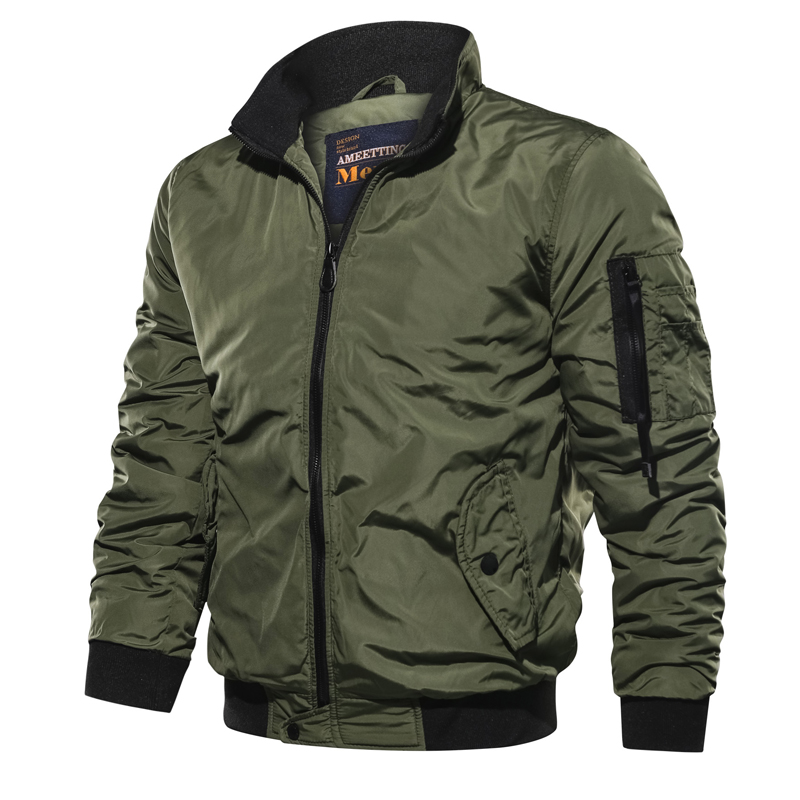 Spring Autumn Men's Bomber Jackets Men Casual Solid Zipper Pilot Jacket New Thin Stand Collar Male Coat Army Jacket, Black
Spring Autumn Men's Bomber Jackets Men Casual Solid Zipper Pilot Jacket New Thin Stand Collar Male Coat Army Jacket, Black