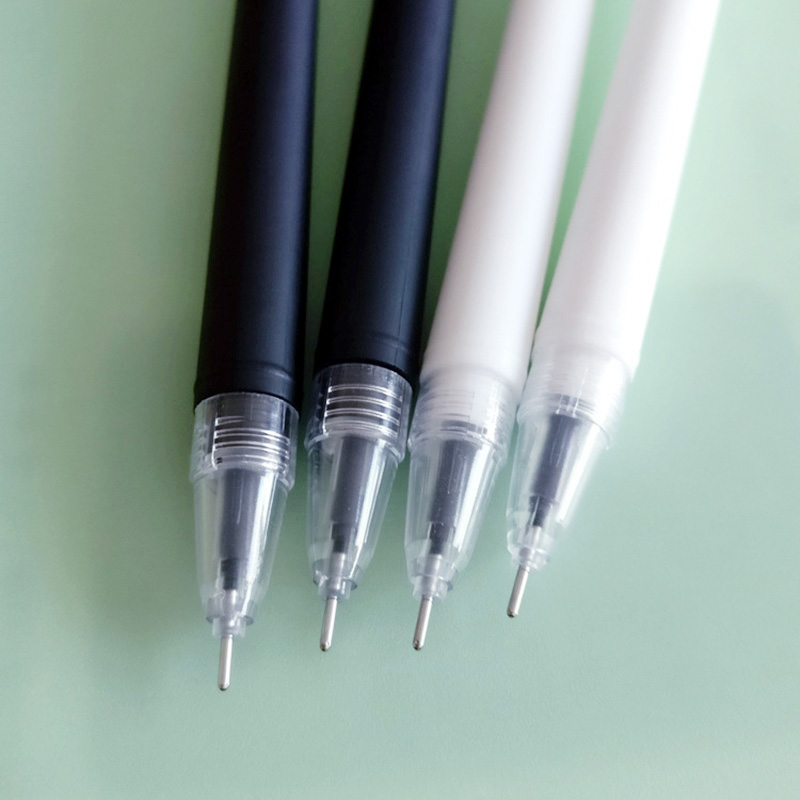 2 pcs/lot Creative Boys Luminous Skull Gel Pens Novelty Black & White Neutral Pens for Writing School Supply Korean Stationery
