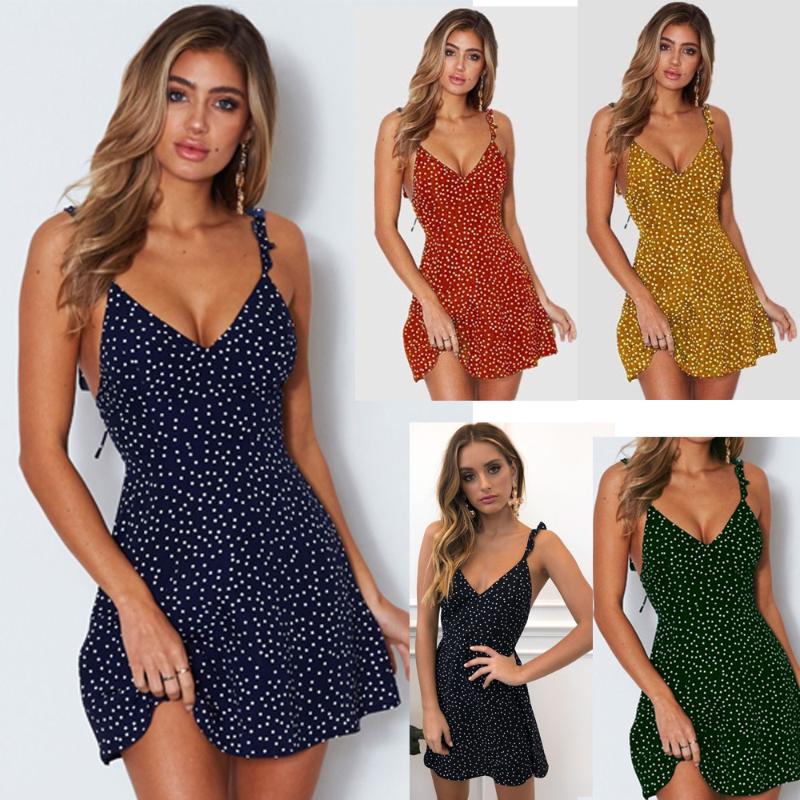 2020 Summer new Dot Prints Sexy tops plus size strape Women dress zaraing sheining zafuler Sukienka Boho women female dress, Black
2020 Summer new Dot Prints Sexy tops plus size strape Women dress zaraing sheining zafuler Sukienka Boho women female dress, Black