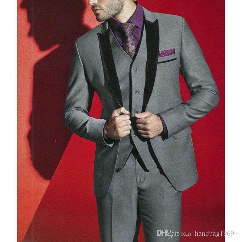 Fashionable One Button Gray Groom Tuxedos Peak Lapel Groomsmen Best Man Mens Wedding Suits (Jacket+Pants+Vest+Tie) D:212, Same as image
Fashionable One Button Gray Groom Tuxedos Peak Lapel Groomsmen Best Man Mens Wedding Suits (Jacket+Pants+Vest+Tie) D:212, Same as image