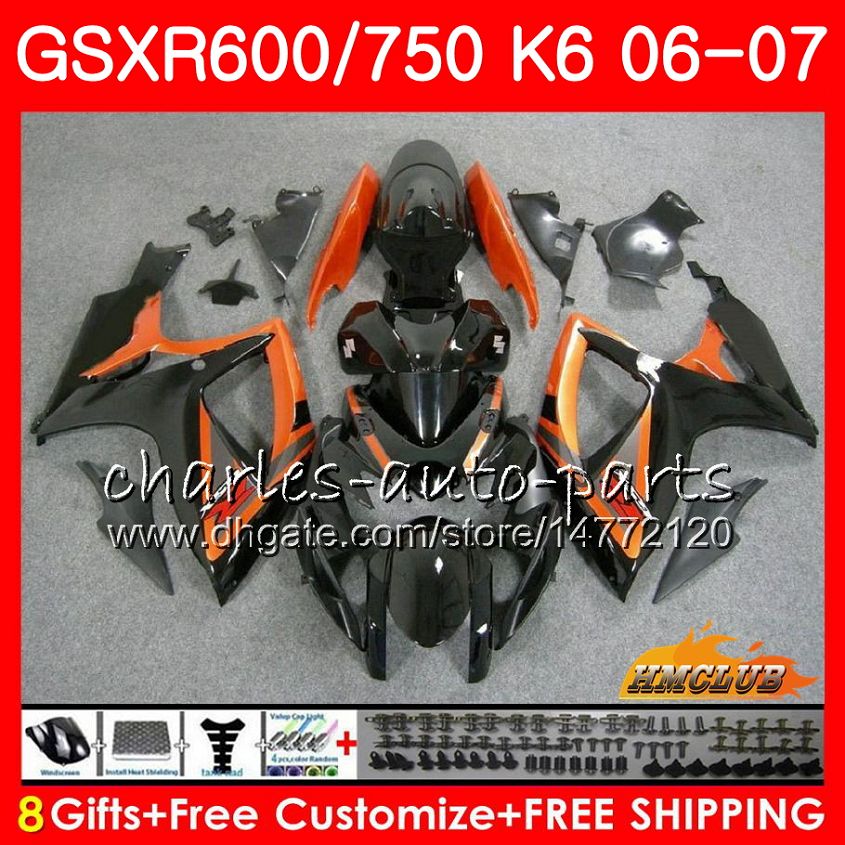 Body For SUZUKI GSX R600 GSX R750 GSXR600 2006 2007 8HC.62 Orange black GSX-R600 GSXR-750 K6 GSXR 600 750 06-07 GSXR750 06 07 Fairing kit, No. 1
Body For SUZUKI GSX R600 GSX R750 GSXR600 2006 2007 8HC.62 Orange black GSX-R600 GSXR-750 K6 GSXR 600 750 06-07 GSXR750 06 07 Fairing kit, No. 1