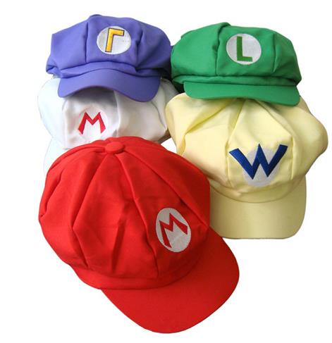 

Party Costume Hat Anime Adult Unisex Cosplay Performance Cap Fancy Dress Super Letter M L Baseball Hat Red Green Festive Birthday Prom Favor