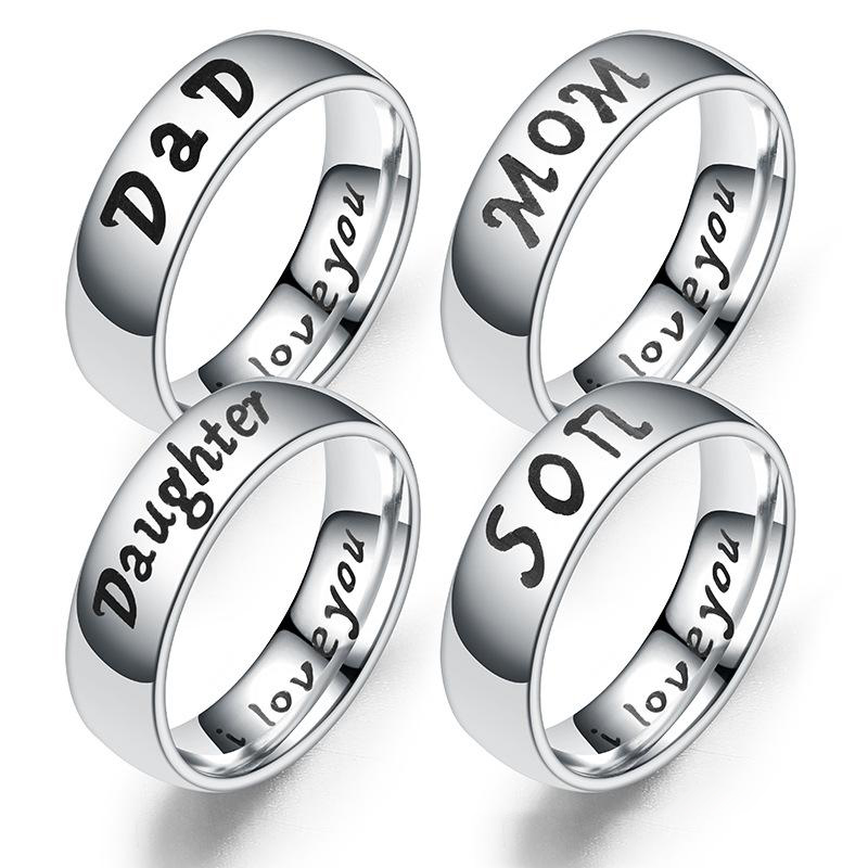 2020 Stainless Steel I Love you designer Ring I love You Dad Mom Son Daughter Ring Bang Family member letter Rings Fashion Jewelry
2020 Stainless Steel I Love you designer Ring I love You Dad Mom Son Daughter Ring Bang Family member letter Rings Fashion Jewelry