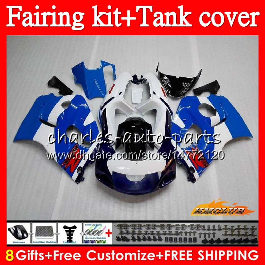 Body + Tank For SUZUKI SRAD GSXR 600 750 GSX R750 R600 GSXR750 64HC.22 GSXR600 96 97 98 99 00 1996 1997 1998 1999 2000 factory blue Fairing, No. 1
Body + Tank For SUZUKI SRAD GSXR 600 750 GSX R750 R600 GSXR750 64HC.22 GSXR600 96 97 98 99 00 1996 1997 1998 1999 2000 factory blue Fairing, No. 1