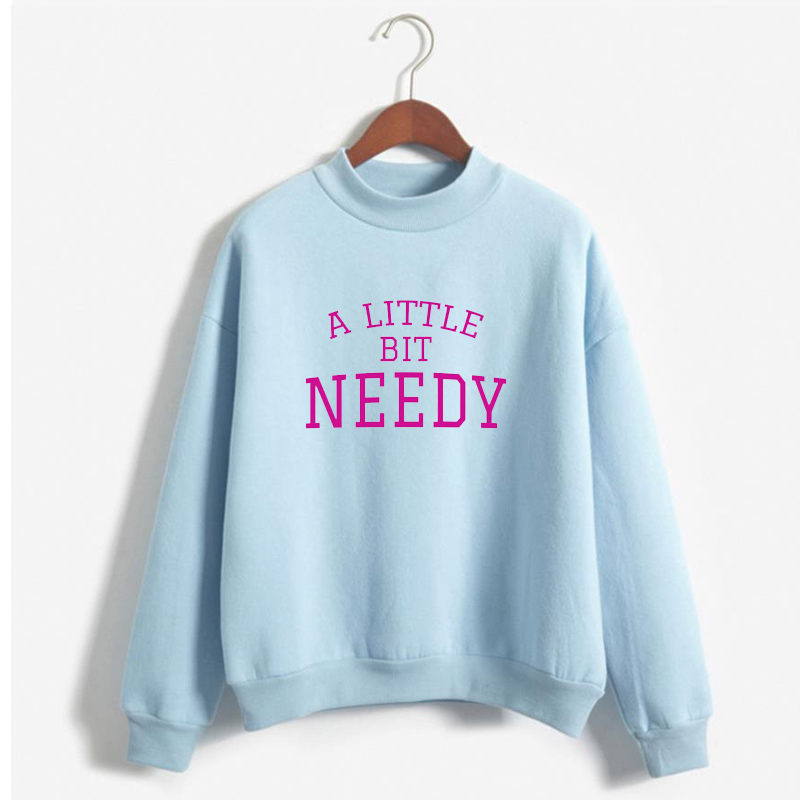 Hoodies A Little Bit Needy Sweatshirt Thank U Next Crewneck Sweatshirts Lyrics Women Tops