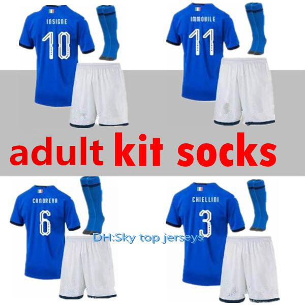 Italy 2019 jerseys adult Kits SOCKS Home MEN Jersey De Rossi Bonucci Verratti Chiellini INSIGNE Belotti Jerseys 2019 Italy Football Uniform, White
Italy 2019 jerseys adult Kits SOCKS Home MEN Jersey De Rossi Bonucci Verratti Chiellini INSIGNE Belotti Jerseys 2019 Italy Football Uniform, White