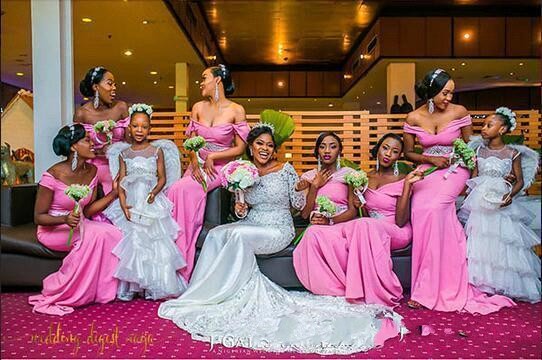 Nigerian Mermaid Wedding Dresses Sweetheart Beaded Lace Appliqued Long Sleeves Chapel Train Length African Black Girl Bridal Gowns BA