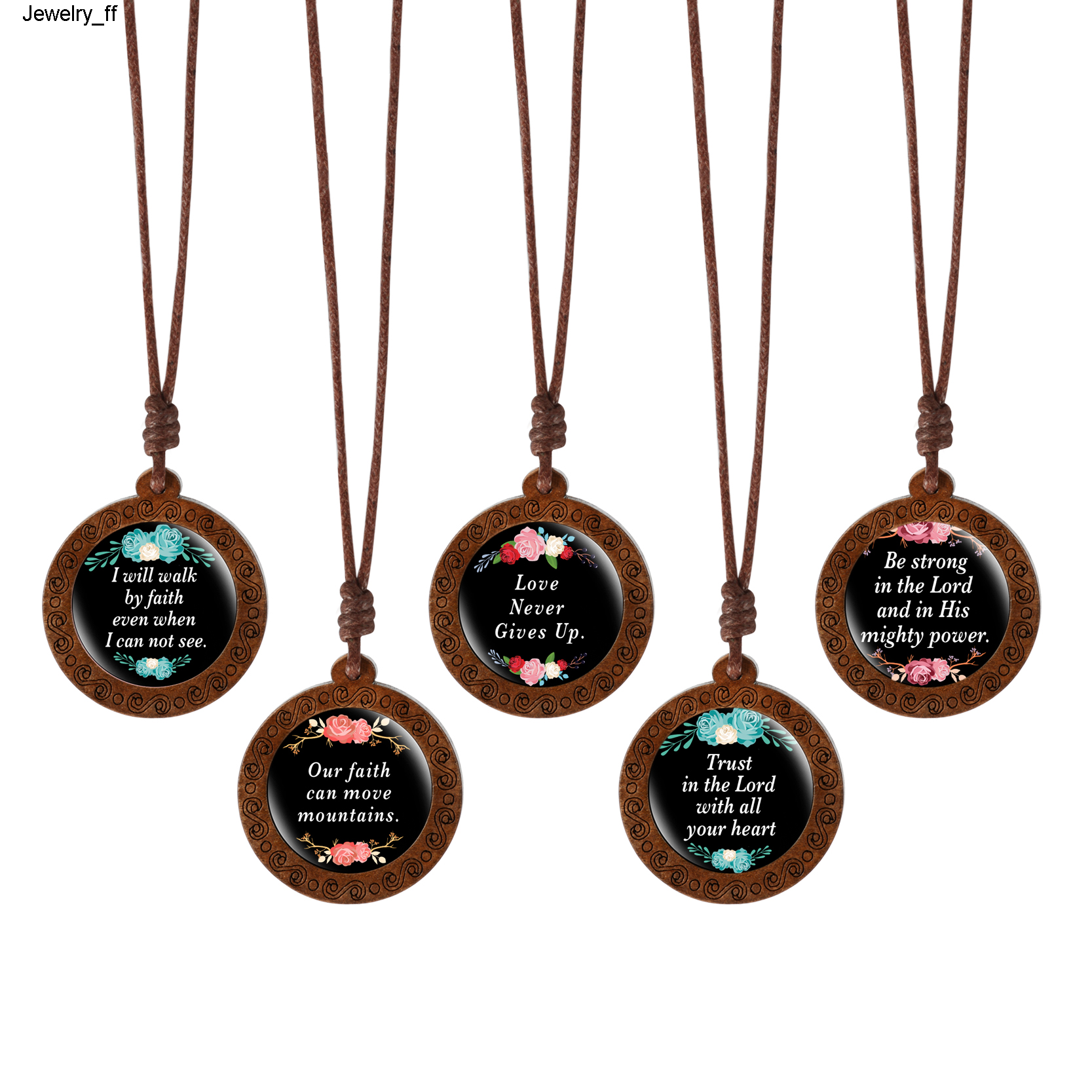 5 Pcs/lot Quote With God All Things Are Possible Dome Glass Wood Pendant Necklace Jewelry Wax Rope Chain Statement Necklace Gift
5 Pcs/lot Quote With God All Things Are Possible Dome Glass Wood Pendant Necklace Jewelry Wax Rope Chain Statement Necklace Gift