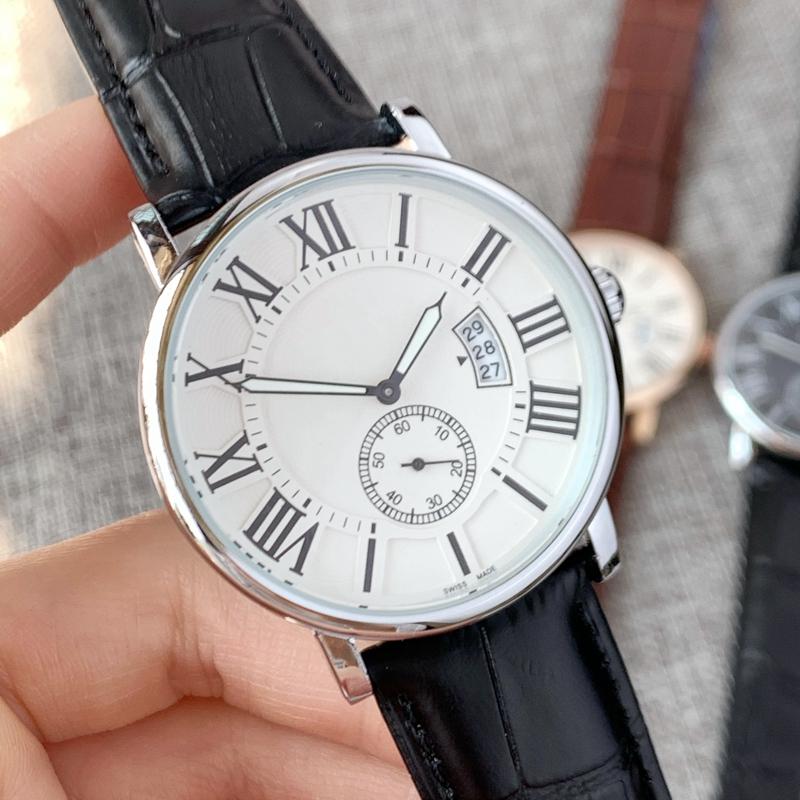 2020 Fashion Top design man Watch Luxury wristwatch calendar Male clock Steel case Genuine leather Butterfly clasp Big dial Popular watches, Slivery;brown
2020 Fashion Top design man Watch Luxury wristwatch calendar Male clock Steel case Genuine leather Butterfly clasp Big dial Popular watches, Slivery;brown