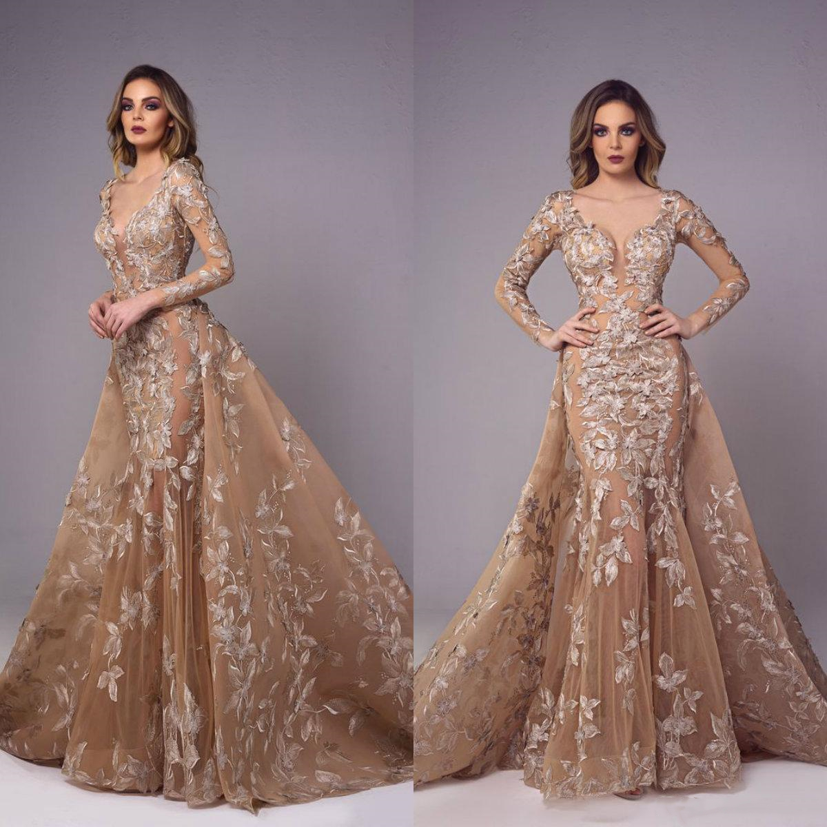 Tony Chaaya Vintage Mermaid Prom Dresses Gold Lace Appliqued Illusion Sexy Bridal Gowns Detachable Train Plus Size Party Evening Dresses, Light purple
Tony Chaaya Vintage Mermaid Prom Dresses Gold Lace Appliqued Illusion Sexy Bridal Gowns Detachable Train Plus Size Party Evening Dresses, Light purple