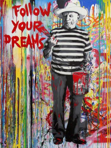 High Quality Handpainted & HD Print Banksy Graffiti Pop Art oil painting Follow your dreams On Canvas Home Decor Wall Art Multi Sizes g132
High Quality Handpainted & HD Print Banksy Graffiti Pop Art oil painting Follow your dreams On Canvas Home Decor Wall Art Multi Sizes g132