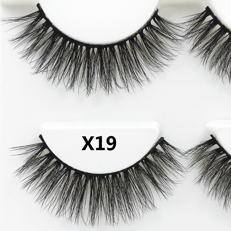 NEW 3D Mink Hair False Eyelashes 19 Styles Handmade Natural Thick Soft Mink lashes Makeup Fake Lashes Sexy High Quality Eyelash Extension