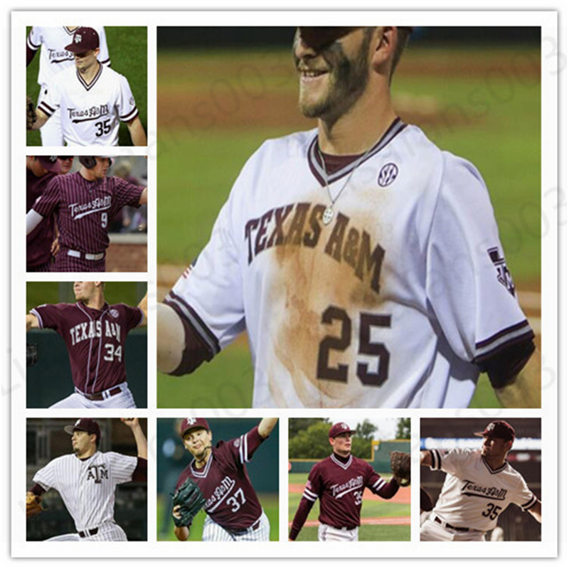 College Texas A&M Aggies Baseball Christian Roa Trevor Werner 38 Wilson 36 Stripling 34 Minter Men Youth Jersey S-4XL, As pics
College Texas A&M Aggies Baseball Christian Roa Trevor Werner 38 Wilson 36 Stripling 34 Minter Men Youth Jersey S-4XL, As pics