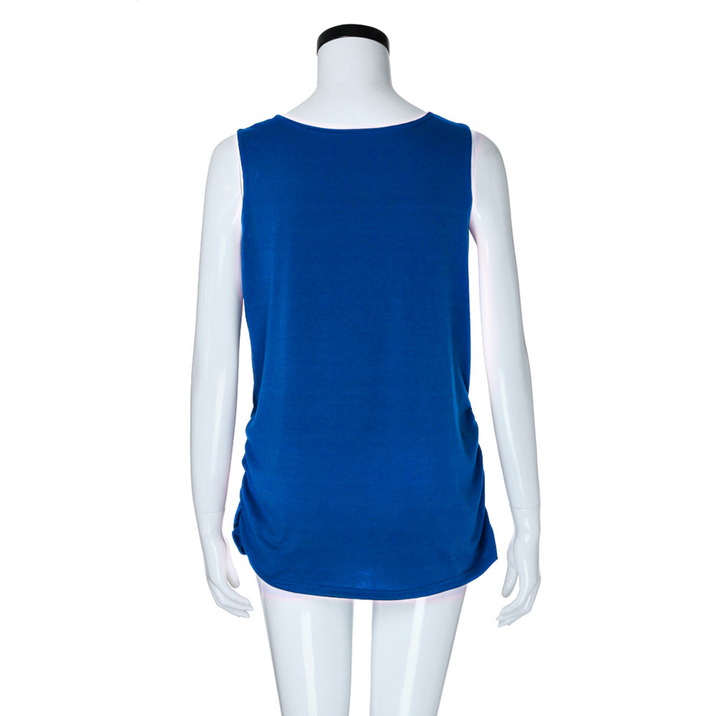 Pregnant Cute Kid Pattern Vest Maternity Shirt Sleeveless T-shirt Pregnant Tops ropa premama embarazadas plus size womens cloth