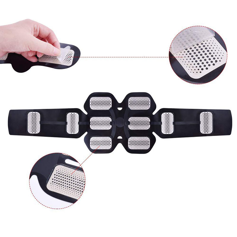 Muscle Stimulator Electric Abdominal Trainer Smart Wireless ABS EMS Arm Leg Belly Fitness Body Slimming USB Charged Massager